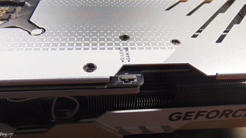 MSI GeForce RTX 4070 Ti SUPER GAMING X TRIO WHITE BIOS Switch