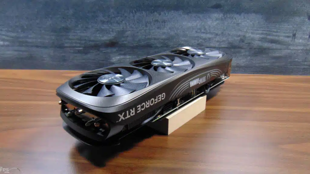 ZOTAC GAMING GeForce RTX 4070 SUPER Trinity Black Edition Video Card Top View