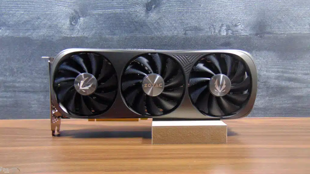 ZOTAC GAMING GeForce RTX 4070 SUPER Trinity Black Edition Video Card Front View