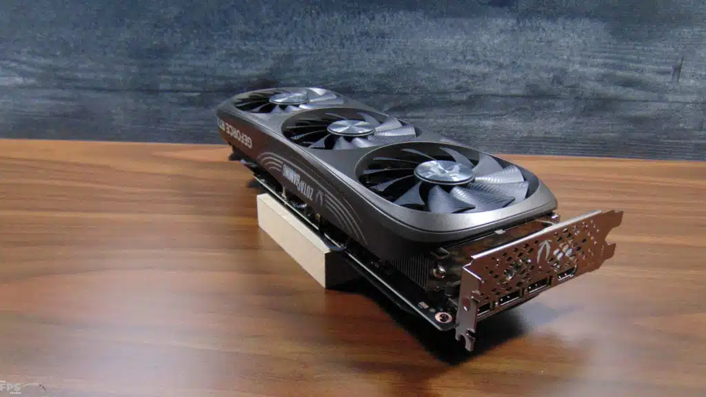 ZOTAC GAMING GeForce RTX 4070 SUPER Trinity Black Edition Video Card Top View