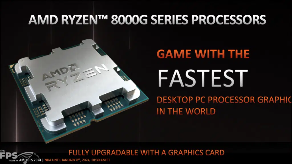 AMD Ryzen 8000G APU Series Press Presentation