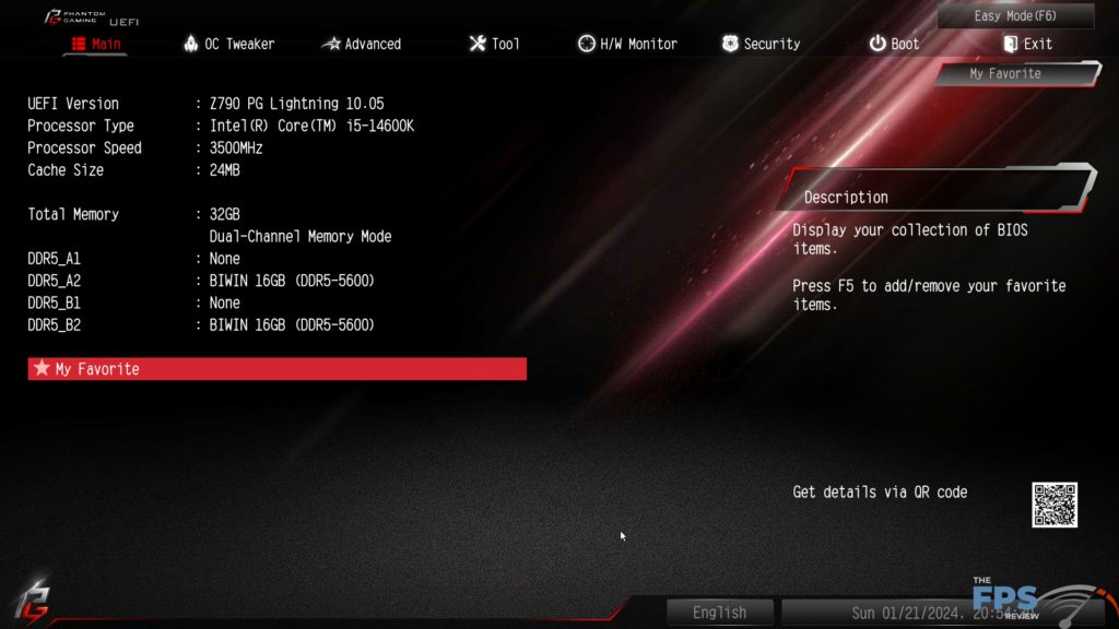 ASROCK Z790 PG LIGHTNING BIOS 3