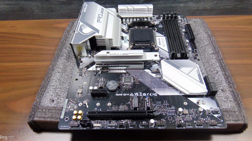 ASRock B650 Pro RS Motherboard Closeup of Bottom Section