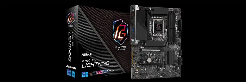 ASRock Z790 PG LIGHTNING Motherboard and Box