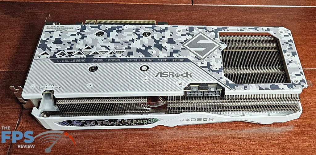 ASRock Radeon RX 7600 XT Steel Legend 16GB backplate