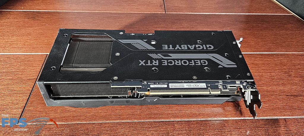 GIGABYTE GeForce RTX 4070 Ti SUPER WINDFORCE OC 16GB: backplate