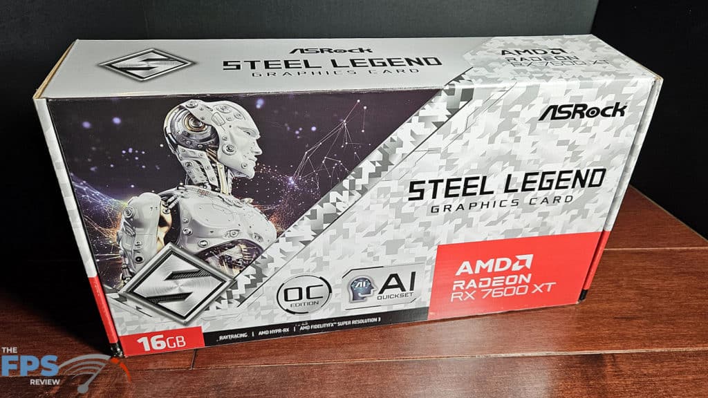 ASRock Radeon RX 7600 XT Steel Legend 16GB  box front