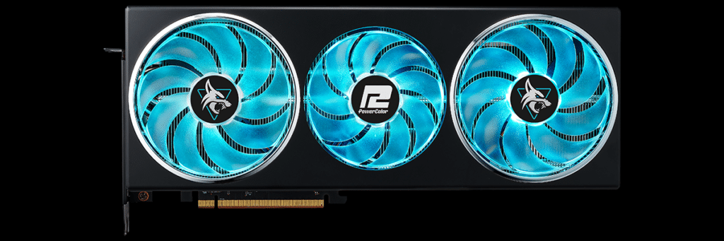 PowerColor Hellhound Radeon RX 7900 GRE Front View