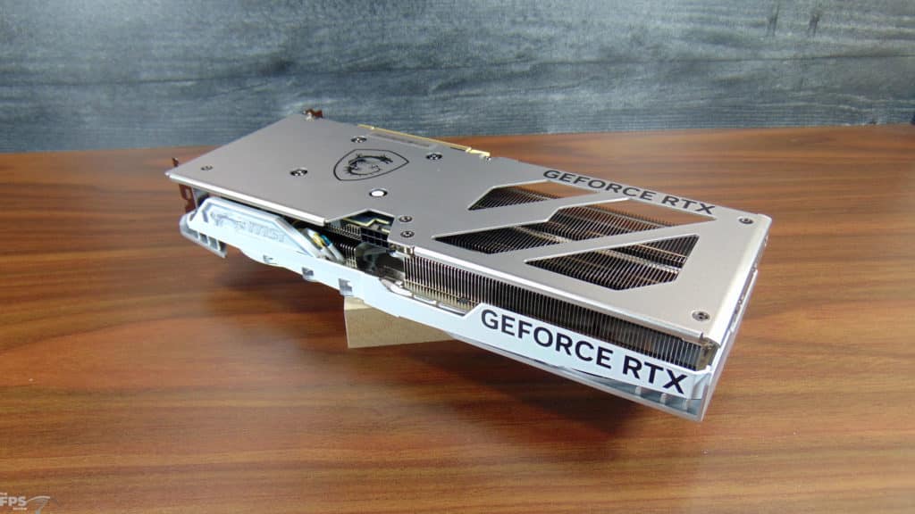 MSI GeForce RTX 4060 Ti GAMING X SLIM WHITE 16G Bottom View