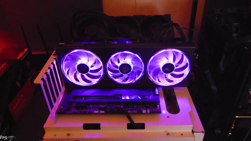 PowerColor Hellhound Radeon RX 7900 GRE in Computer with amethyst purple RGB