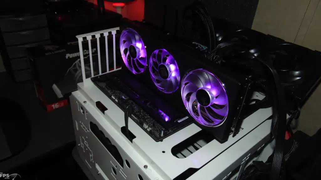 PowerColor Hellhound Radeon RX 7900 GRE in Computer with amethyst purple RGB