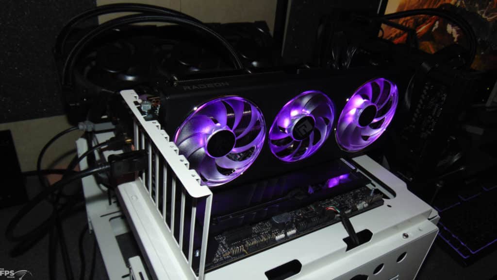 PowerColor Hellhound Radeon RX 7900 GRE in Computer with amethyst purple RGB