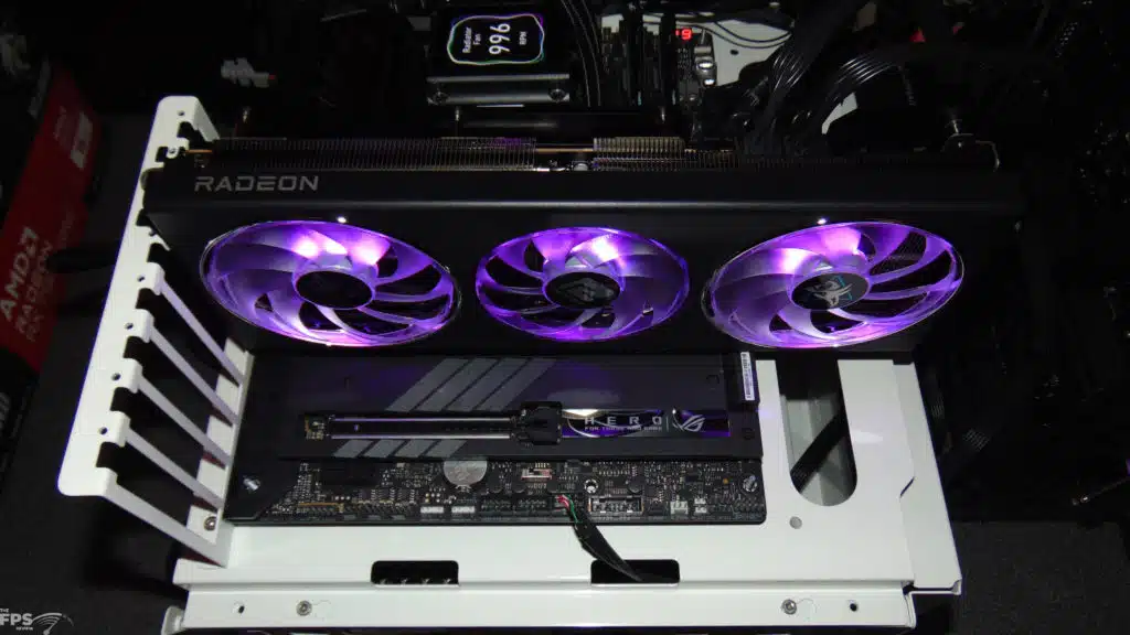 PowerColor Hellhound Radeon RX 7900 GRE in Computer with amethyst purple RGB