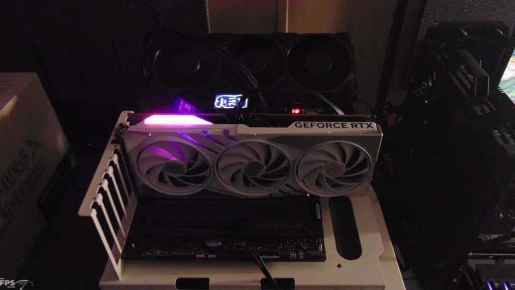 MSI GeForce RTX 4060 Ti GAMING X SLIM WHITE 16G In System with RGB