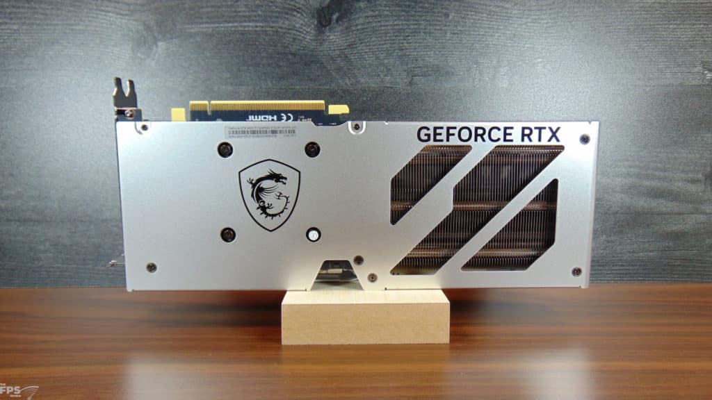 MSI GeForce RTX 4060 Ti GAMING X SLIM WHITE 16G Back Card