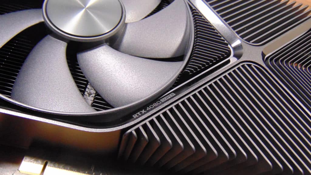 NVIDIA GeForce RTX 4080 SUPER Founders Edition Fan and Label