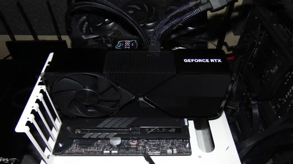 NVIDIA GeForce RTX 4080 SUPER Founders Edition In Computer with LED