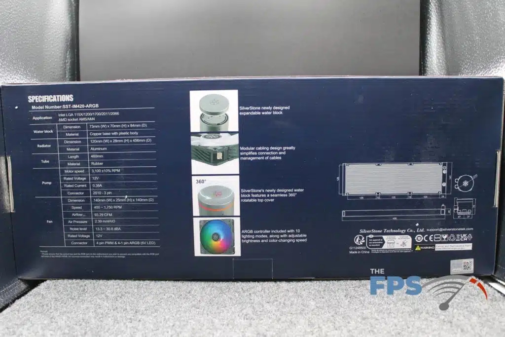 SilverStone IceMyst 420 box rear