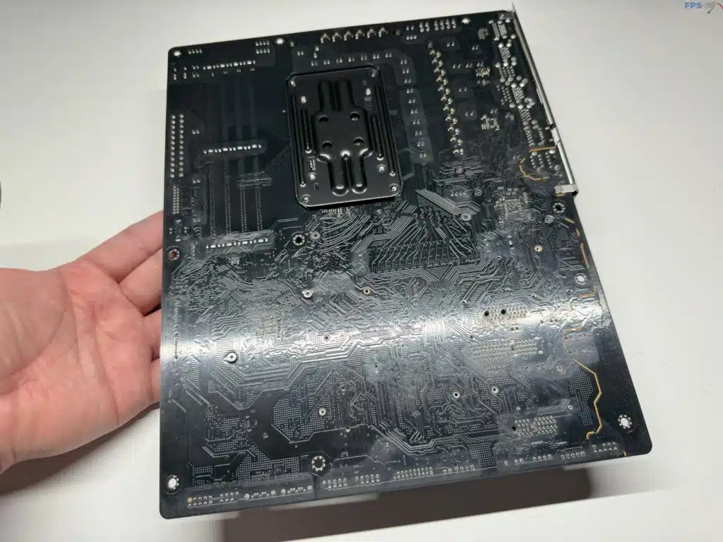 Back of motherboard