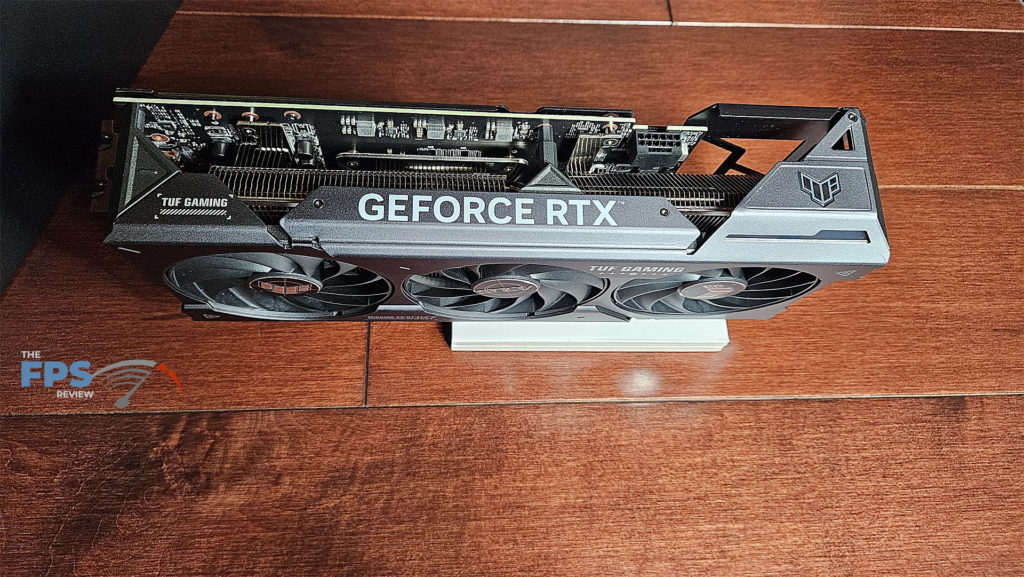 ASUS TUF Gaming GeForce RTX 4070 SUPER OC Edition: card top view