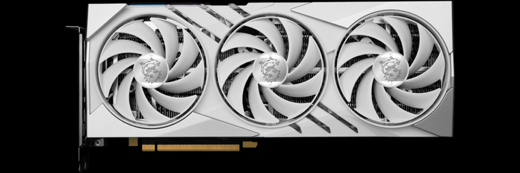MSI GeForce RTX 4060 Ti GAMING X SLIM WHITE 16G Front View