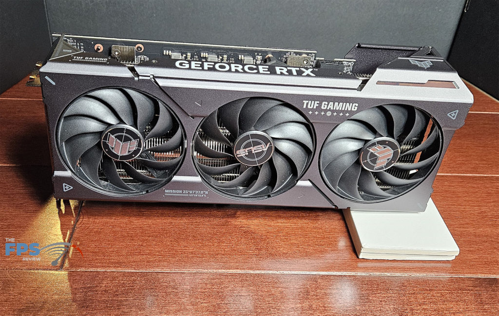 ASUS TUF Gaming GeForce RTX 4070 SUPER OC Edition:  card standing