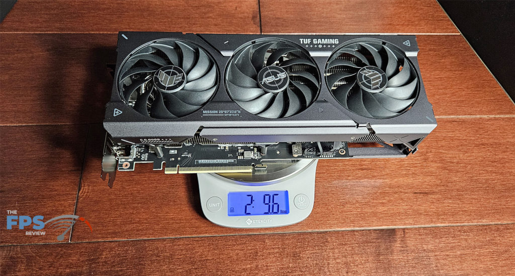 ASUS TUF Gaming GeForce RTX 4070 SUPER OC Edition:  card weight