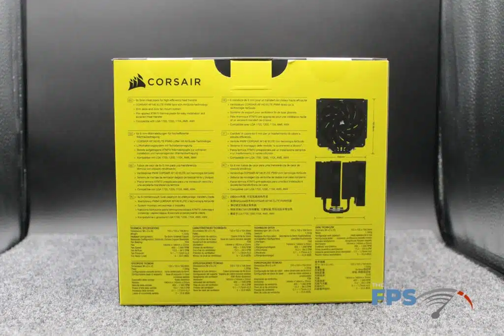 CORSAIR A115 box rear