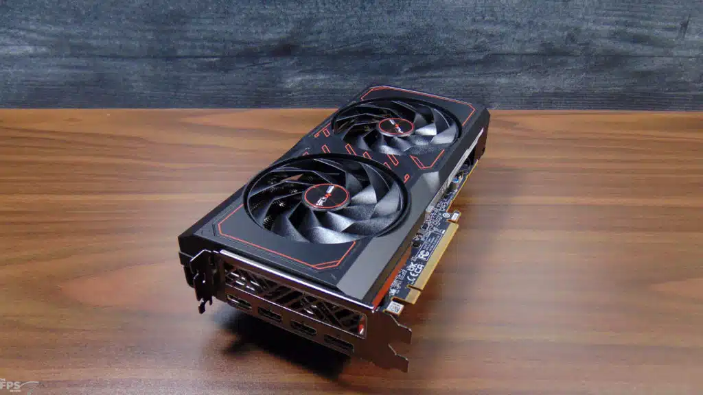 SAPPHIRE PULSE Radeon RX 7600 XT 16GB Top View Angled