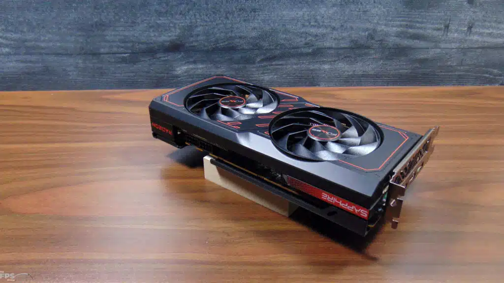 SAPPHIRE PULSE Radeon RX 7600 XT 16GB Top View Angled