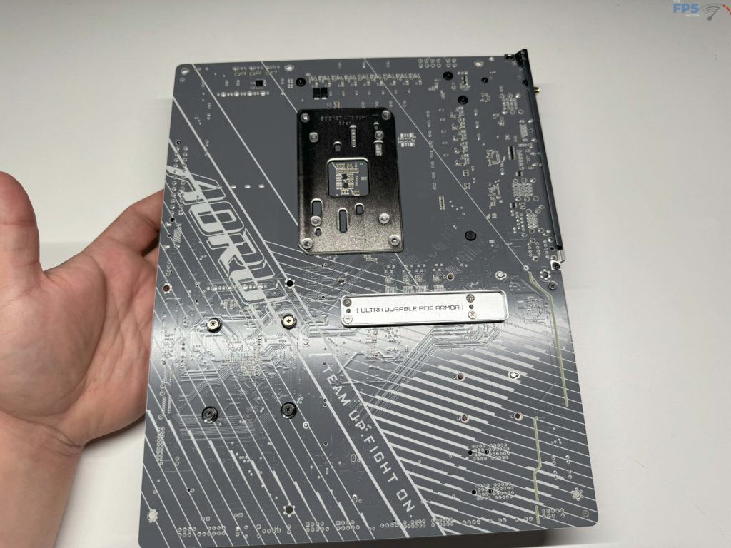 Back of motherboard