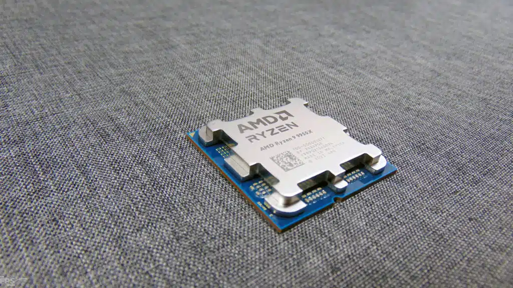 AMD Ryzen 9 9950X CPU Top View Angled Left