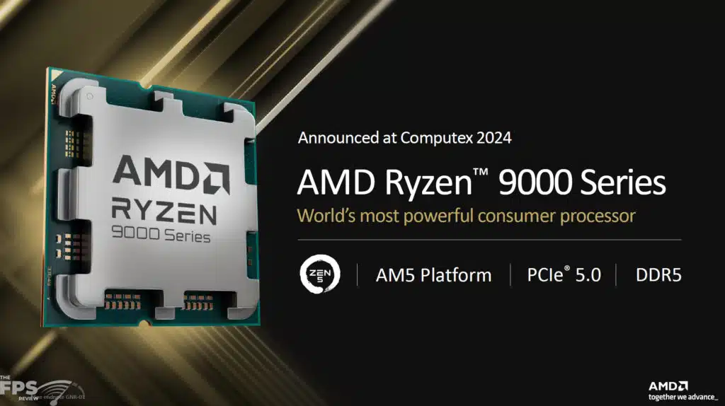 AMD Ryzen 9000 Series Press Slide