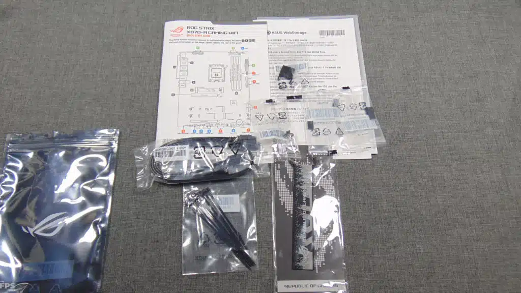 ASUS ROG STRIX X870-A GAMING WiFi Motherboard Box Contents