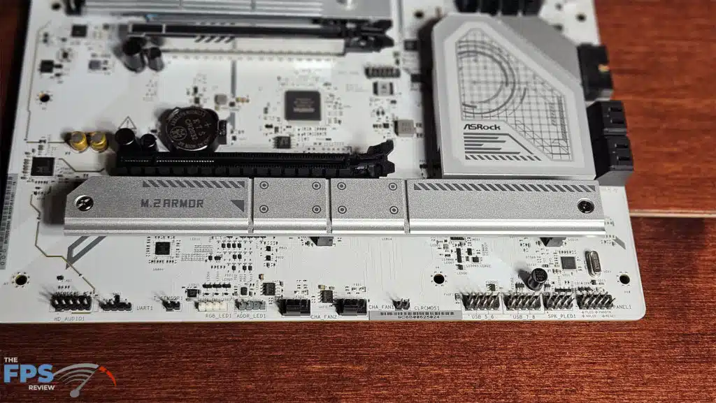 ASRock X870 Steel Legend WiFi Motherboard Bottom Edge