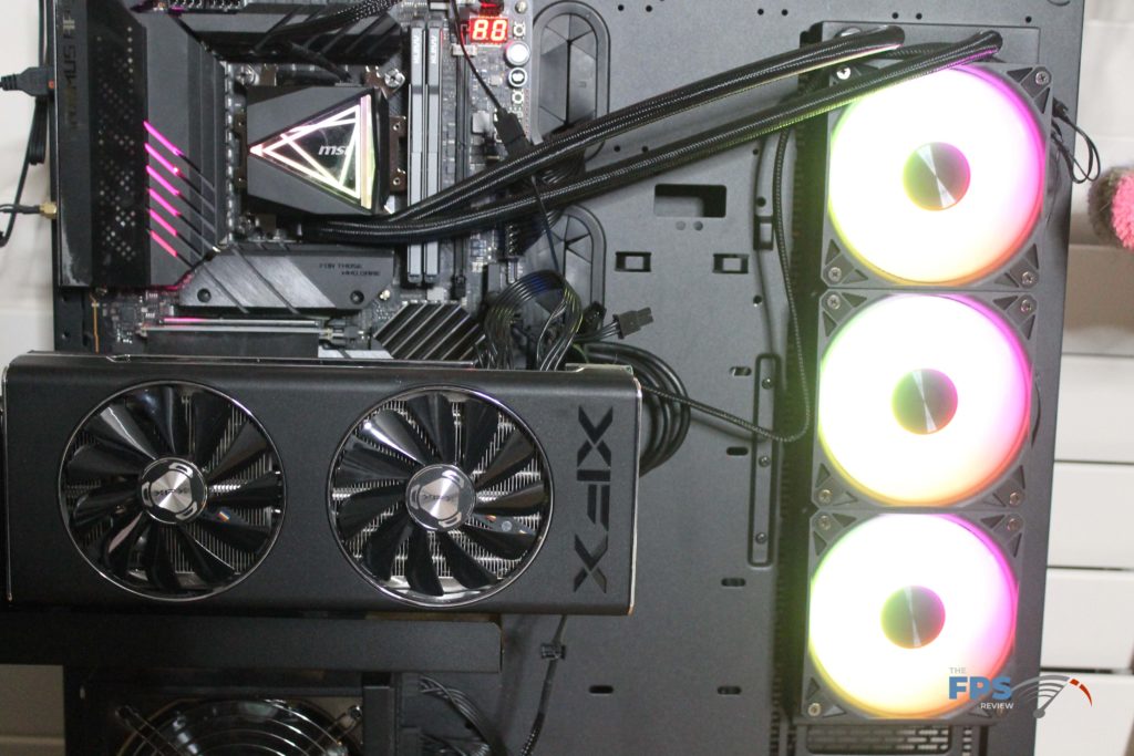 MSI MAG CORELIQUID I360 installed in test rig