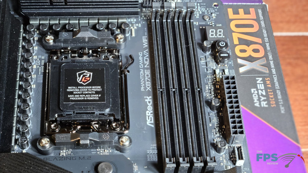 ASRock Phantom Gaming X870E NOVA WiFi motherboard: cpu socket