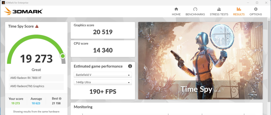ASUS TUF GAMING X870-Plus WiFi motherboard: 3DMark TimeSpy