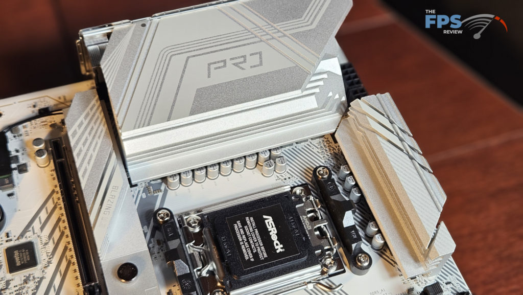 ASRock X870 Pro RS WiFi motherboard:  VRM heatsink