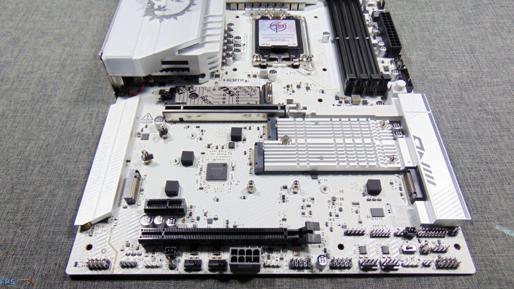 MSI MPG Z890 EDGE TI WIFI Bottom Half of Board Bare