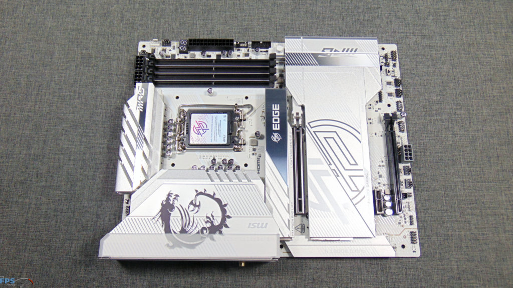 MSI MPG Z890 EDGE TI WIFI Top Down Angled View