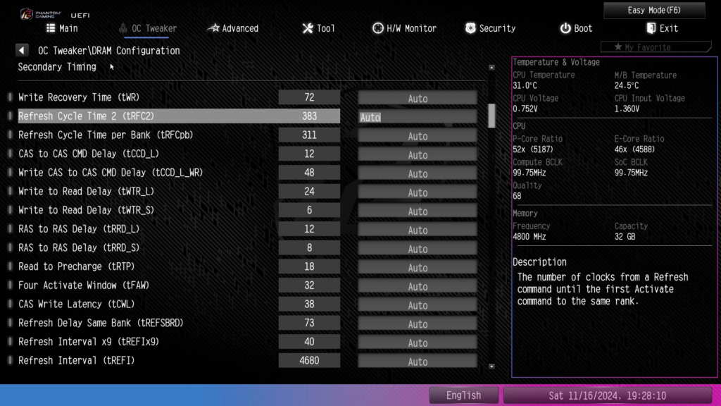 ASRock Phantom Gaming Z890M WiFi: UEFI/BIOS