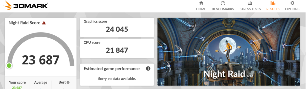 MSI MAG B860 TOMAHAWK WiFi : 3DMarkNightRaid