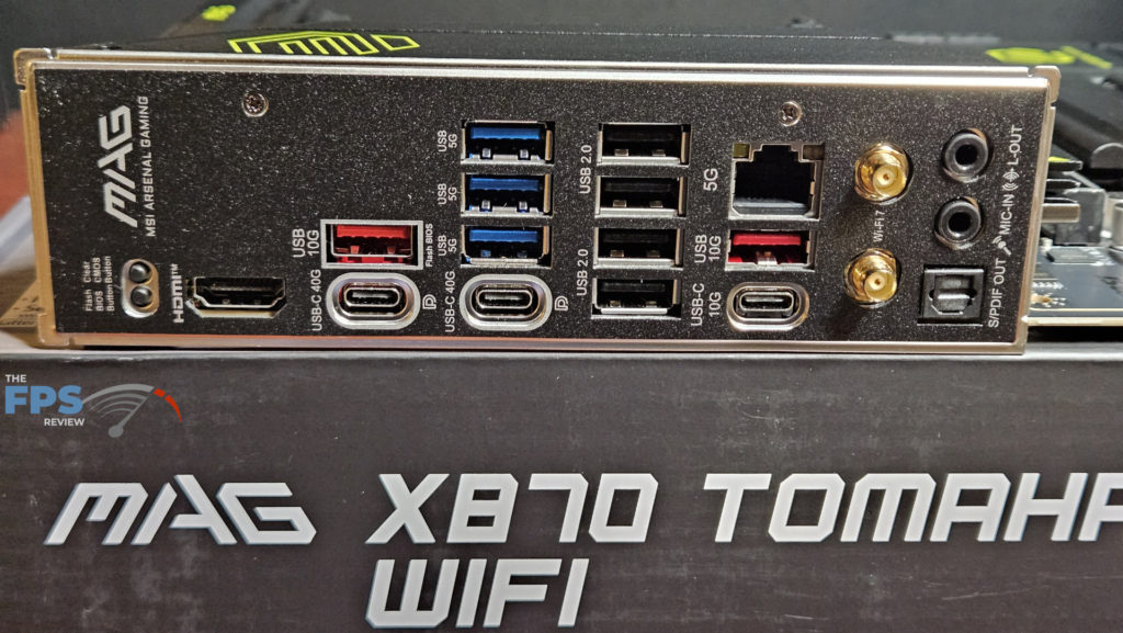 MSI MAG X870 TOMAHAWK  WiFi : rear I/O panel
