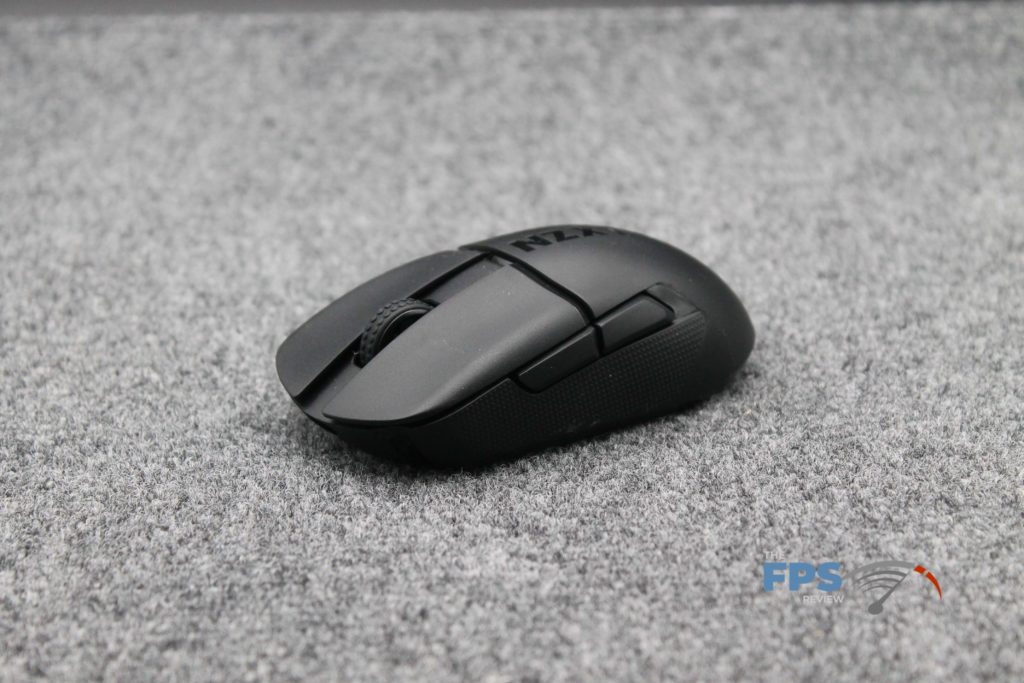 NZXT Lift Elite Mouse front angled side button view