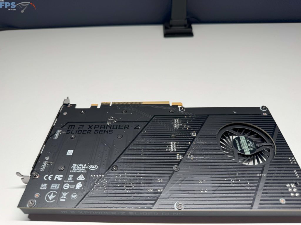 View of M.2 expansion card