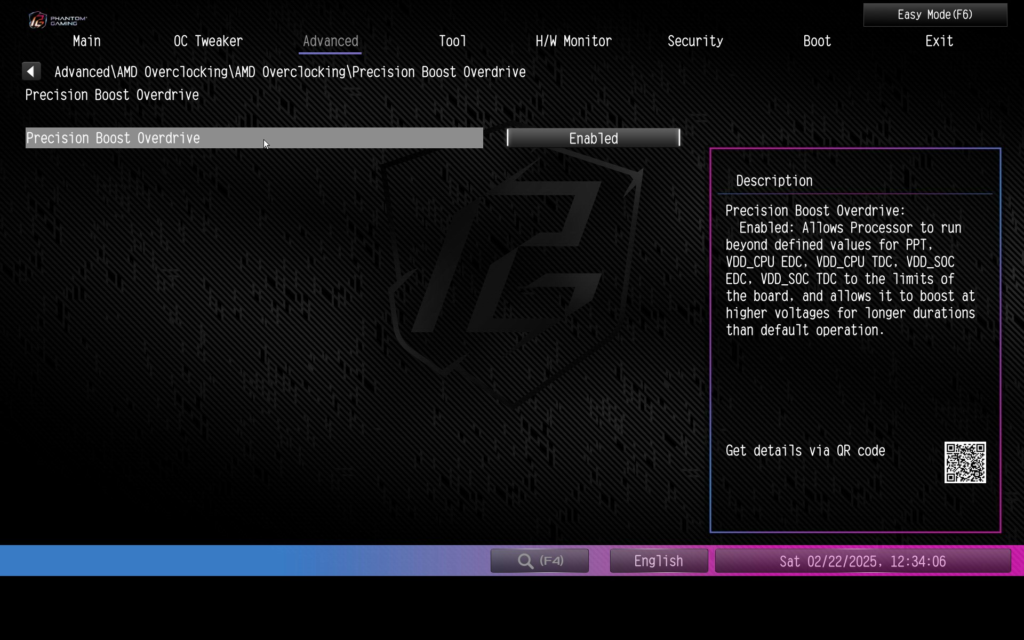 ASRock Phantom Gaming B850 RIPTIDE WiFi motherboard: BIOS