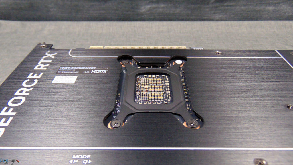 ASUS PRIME GeForce RTX 5070 Ti Back of GPU