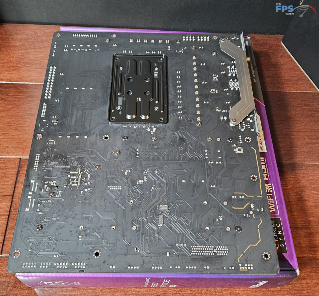 ASRock Phantom Gaming B850 RIPTIDE WiFi motherboard: back of board