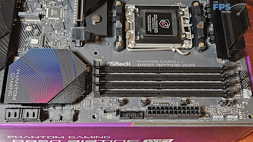 ASRock Phantom Gaming B850 RIPTIDE WiFi motherboard: memory slots
